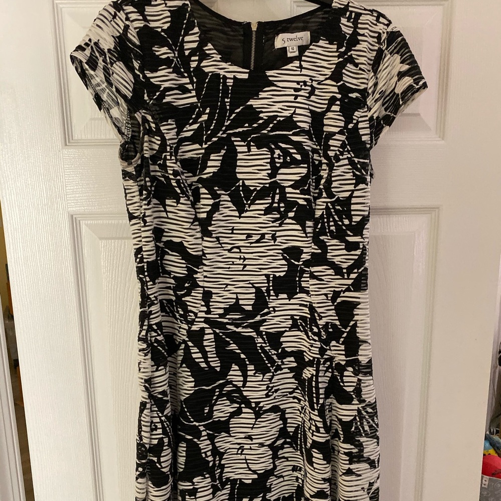 B/W floral dress